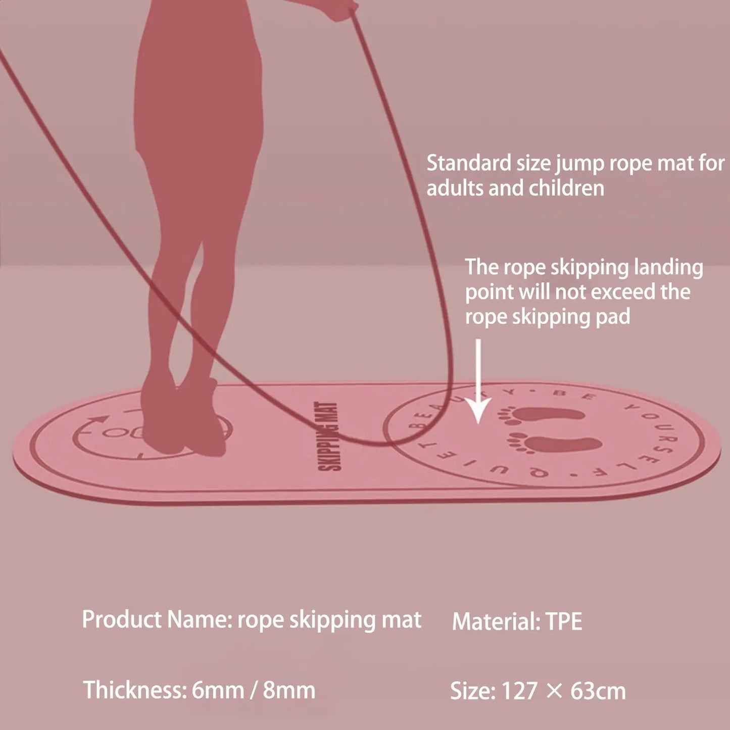 Non-Slip Yoga & Jump Rope Mat