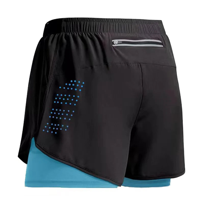 Men's 2-in-1 Quick-Dry Running Shorts