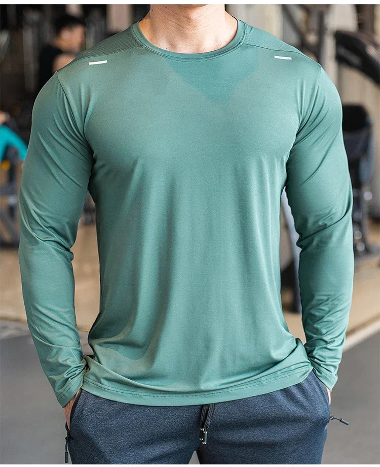 Men’s Quick-Dry Long-Sleeve Training Shirt