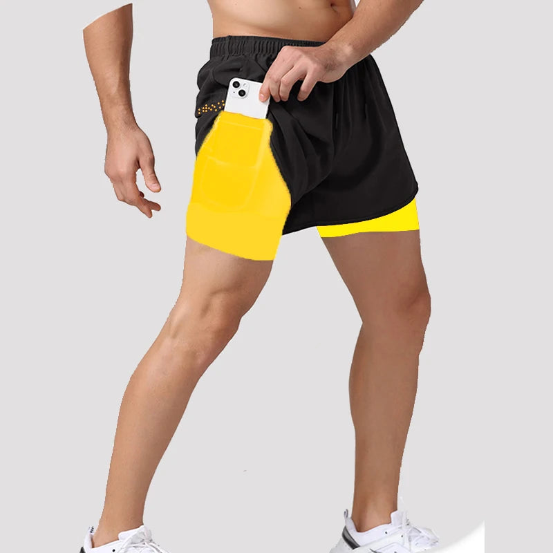 Men's 2-in-1 Quick-Dry Running Shorts