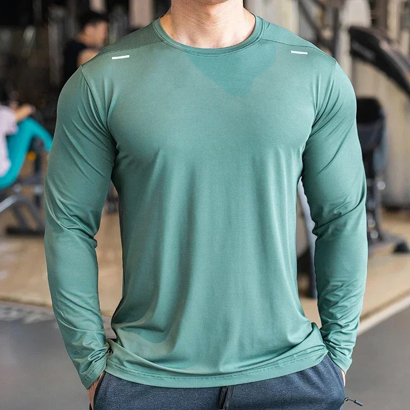 Men’s Quick-Dry Long-Sleeve Training Shirt