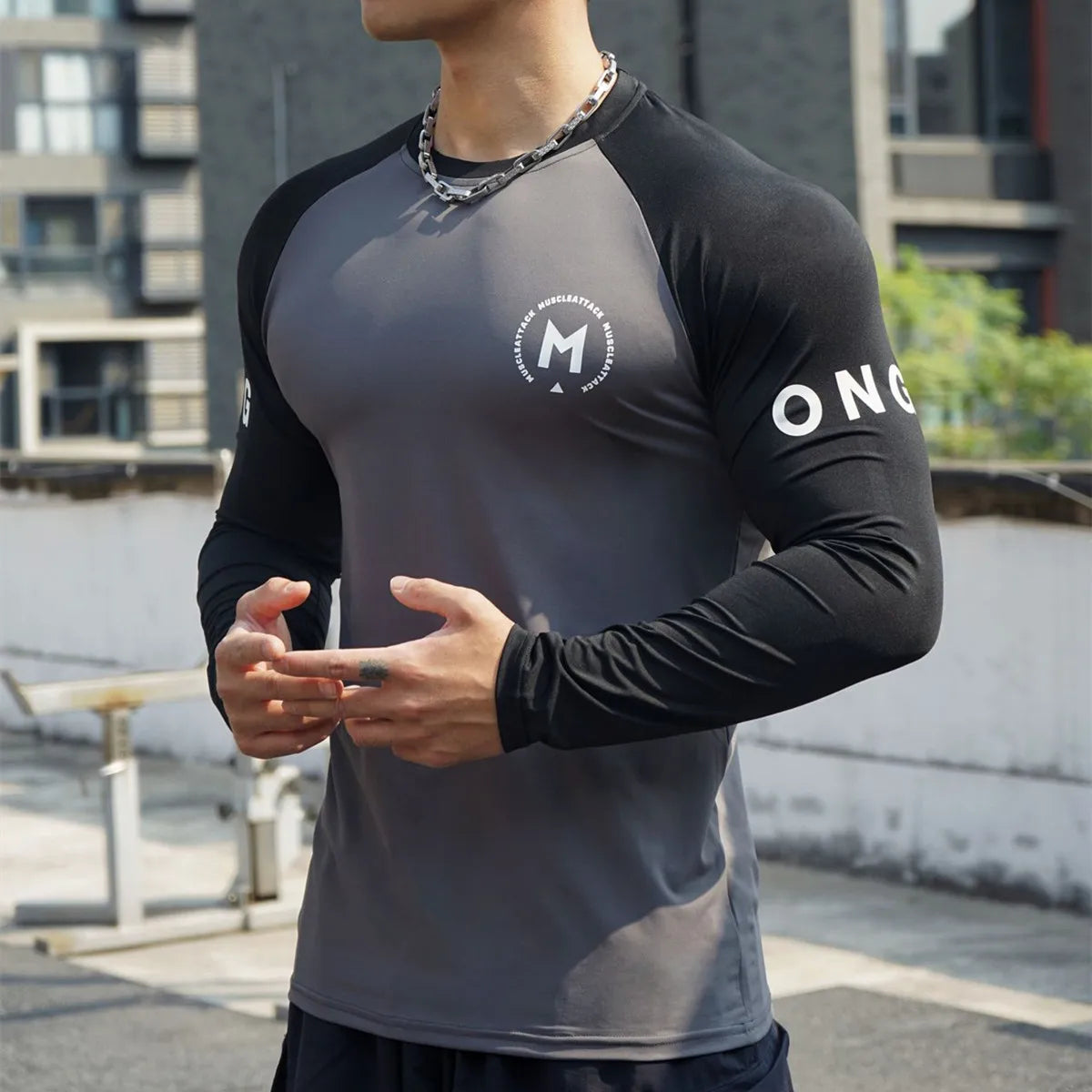 Men’s Spring Autumn Running T-Shirt