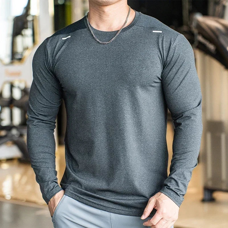 Men’s Quick-Dry Long-Sleeve Training Shirt