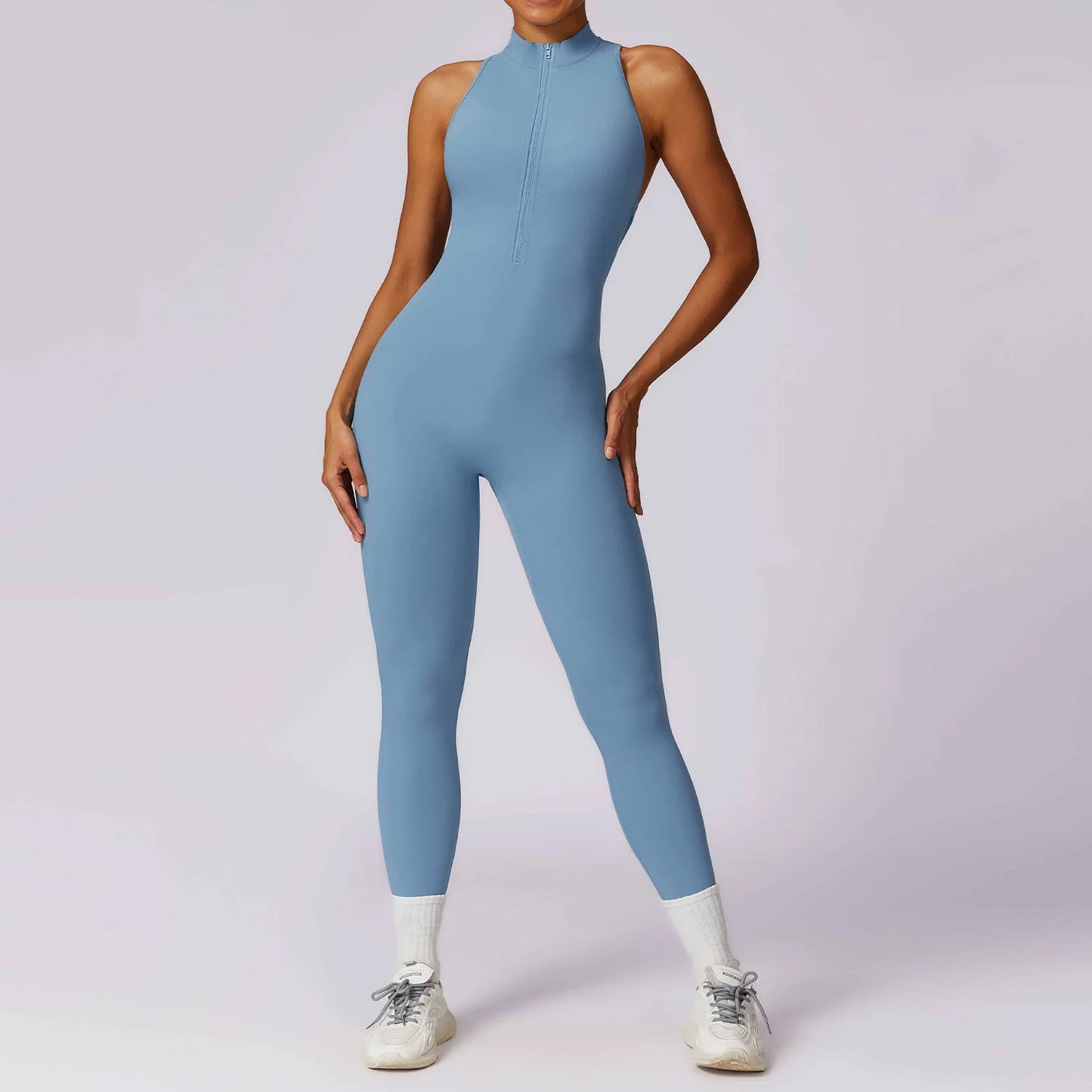 Women's V-Back Sports Jumpsuit