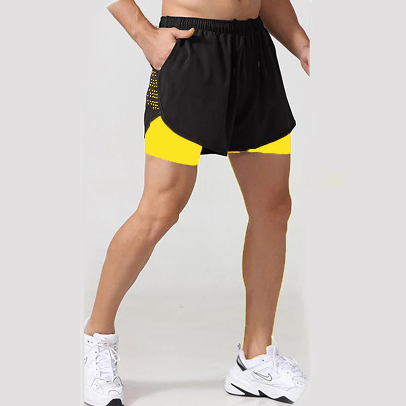 Men's 2-in-1 Quick-Dry Running Shorts