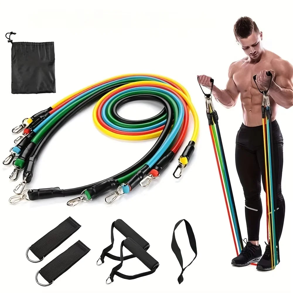 11-Piece TPE Resistance Bands Set