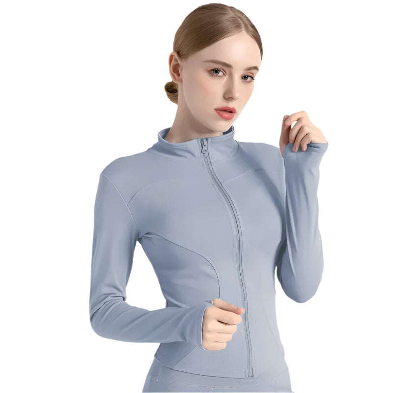 Slim Fit Long-Sleeve Fitness Coat