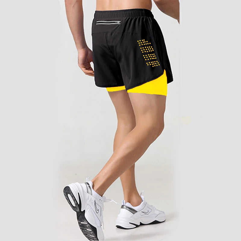 Men's 2-in-1 Quick-Dry Running Shorts