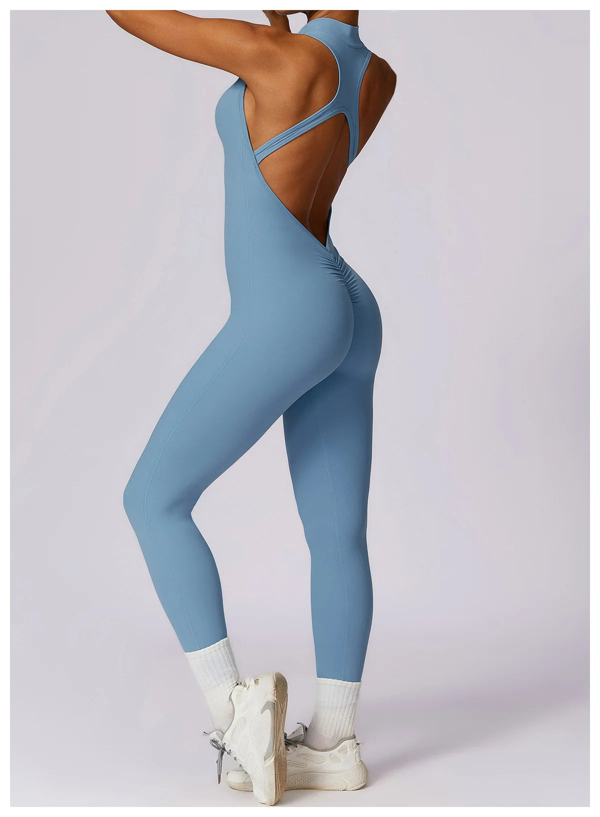 Women's V-Back Sports Jumpsuit