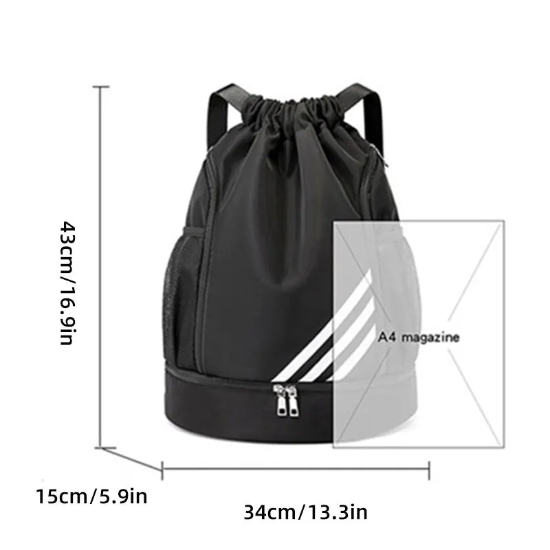 Waterproof Sports Backpack with Basketball Pouch