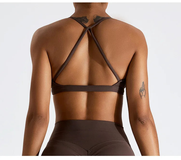 Cross-Back Gym Top for Women