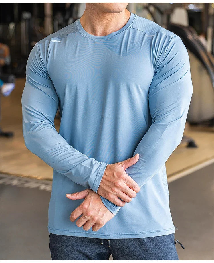 Men’s Quick-Dry Long-Sleeve Training Shirt