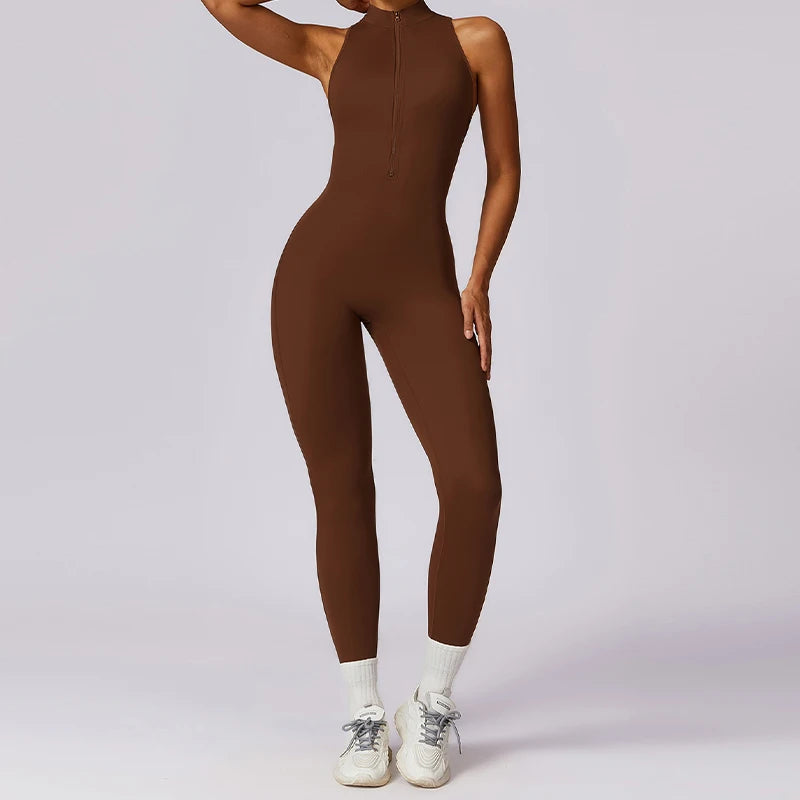 Women's V-Back Sports Jumpsuit