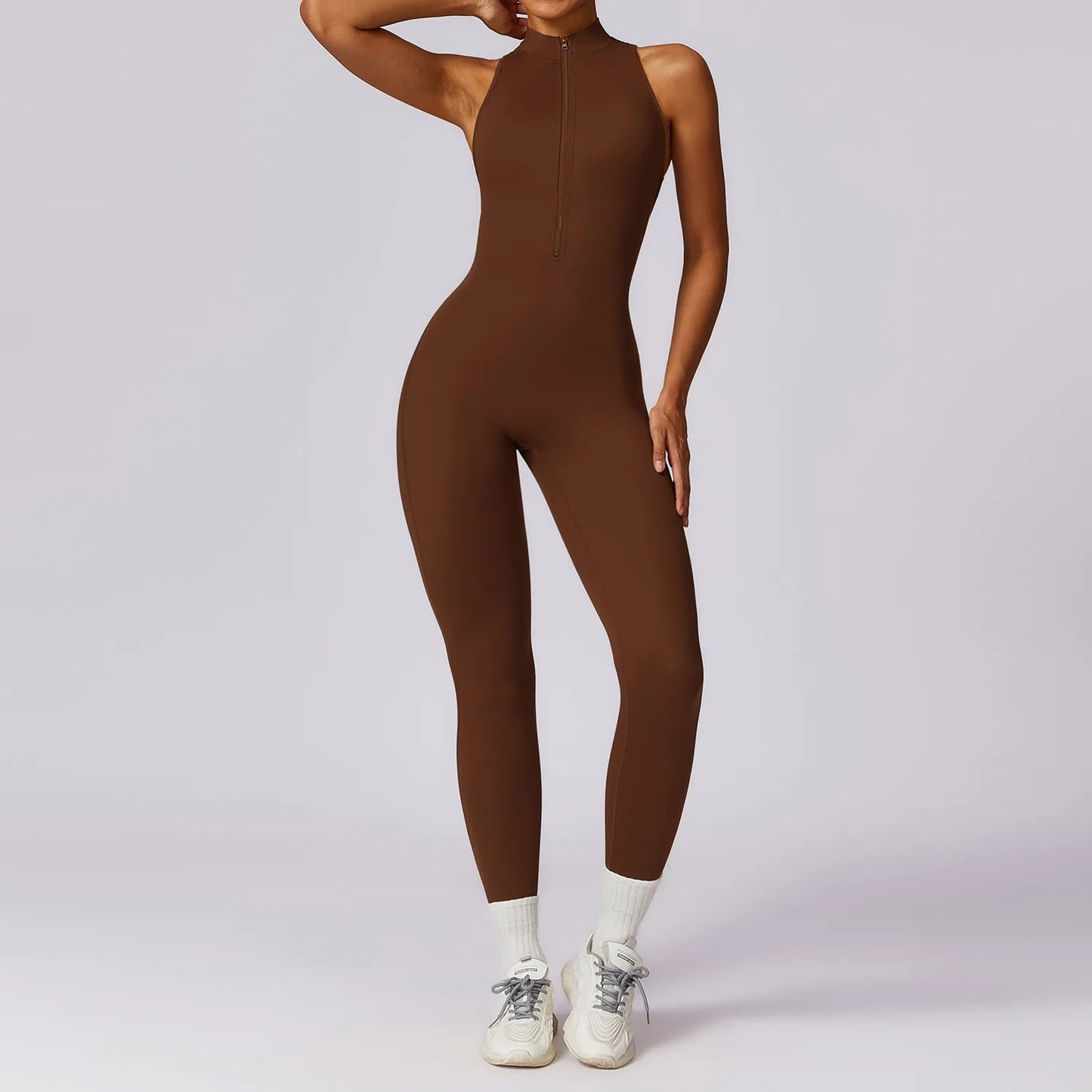 Women's V-Back Sports Jumpsuit