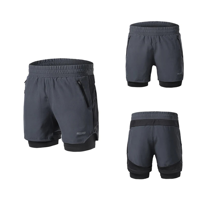 Men's 2-in-1 Running & Fitness Shorts