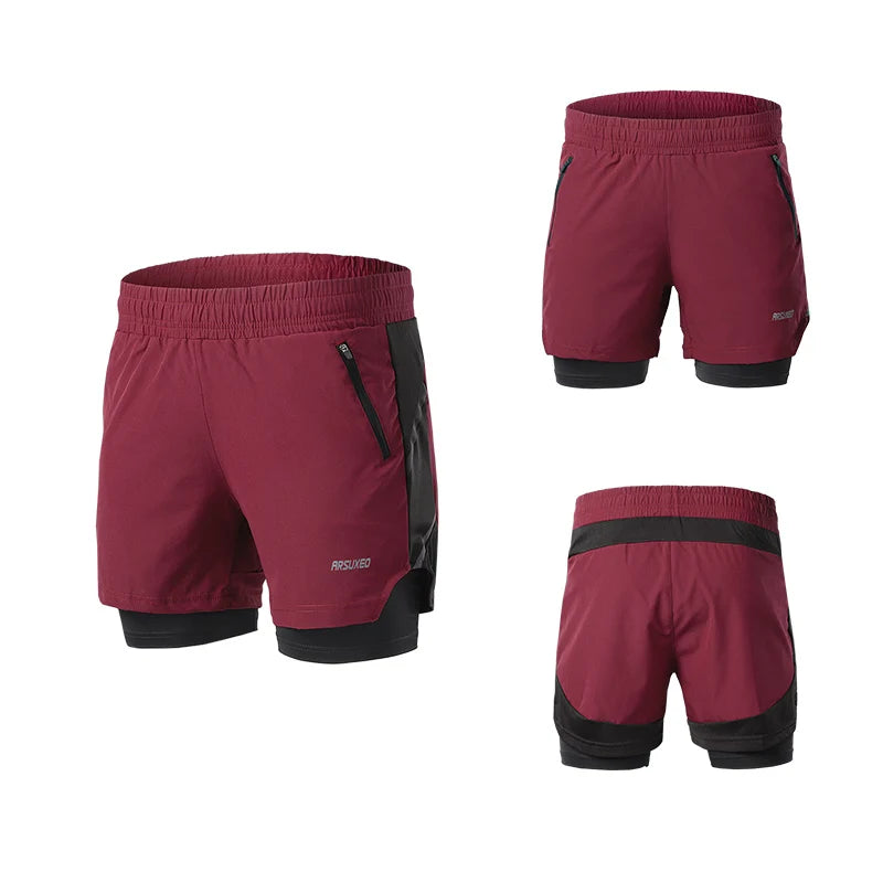 Men's 2-in-1 Running & Fitness Shorts