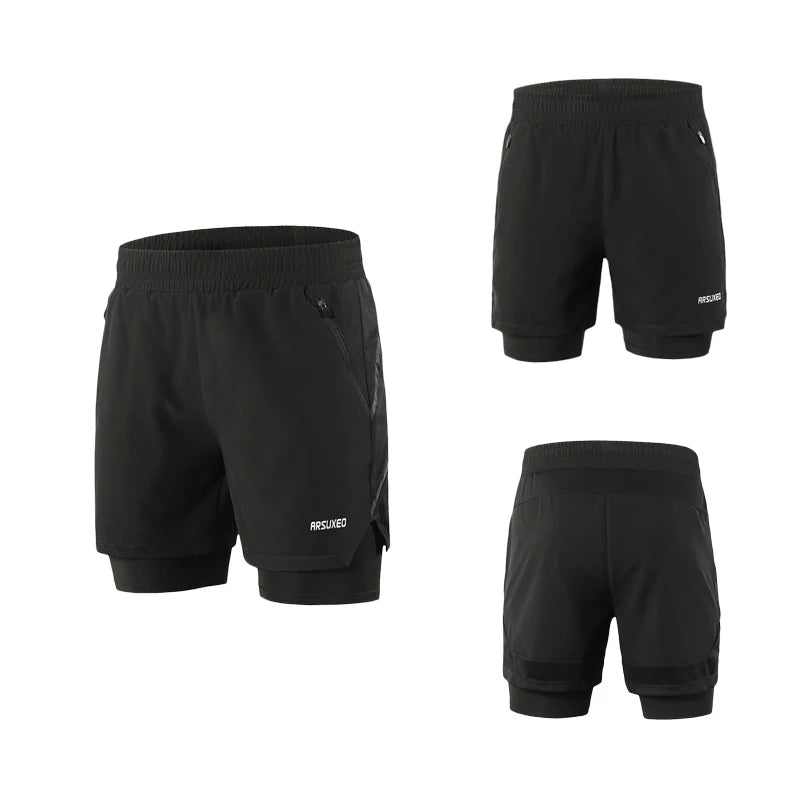 Men's 2-in-1 Running & Fitness Shorts