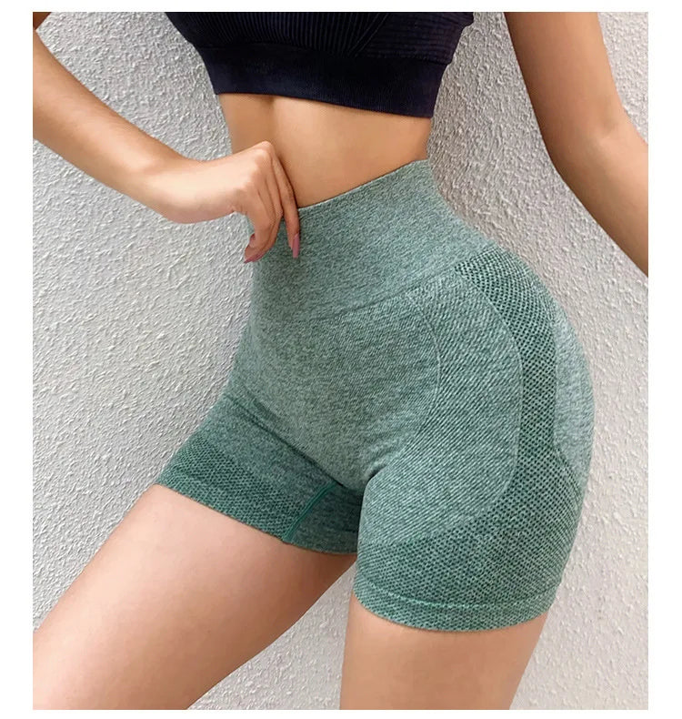 Women's High Elastic Gym Shorts