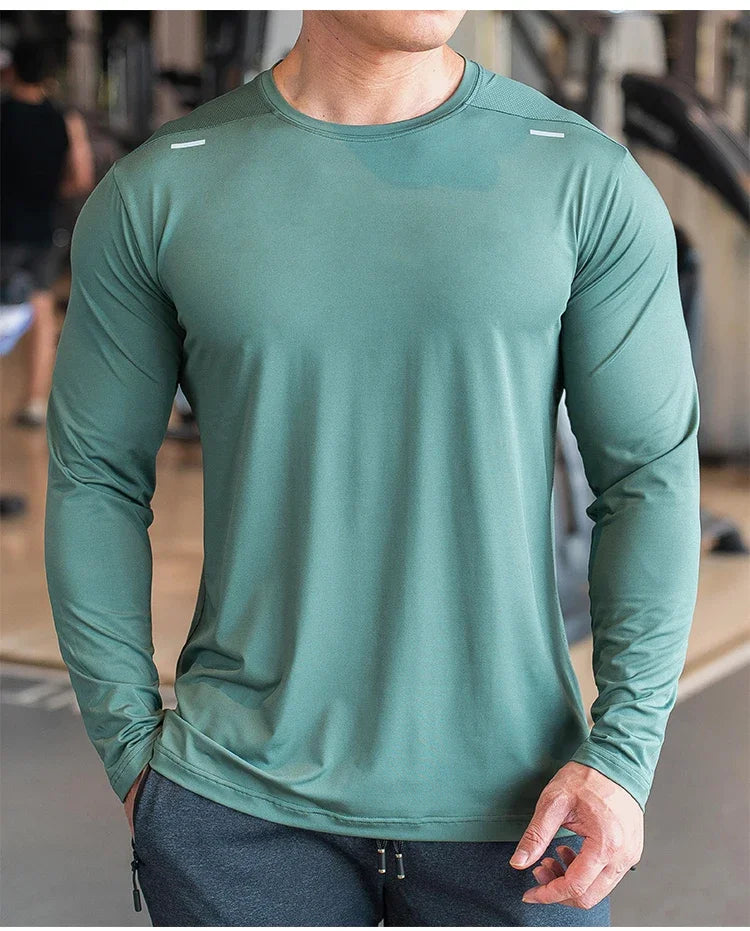 Men’s Quick-Dry Long-Sleeve Training Shirt