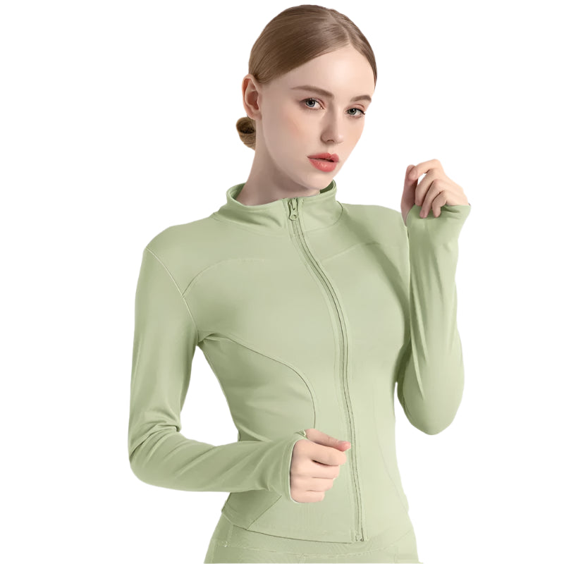 Slim Fit Long-Sleeve Fitness Coat