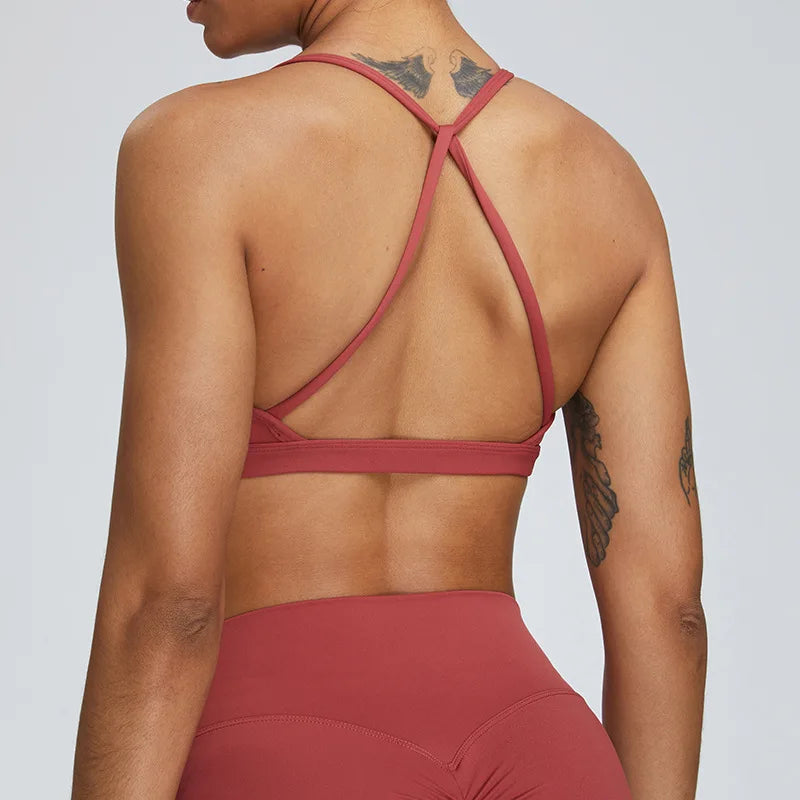 Cross-Back Gym Top for Women