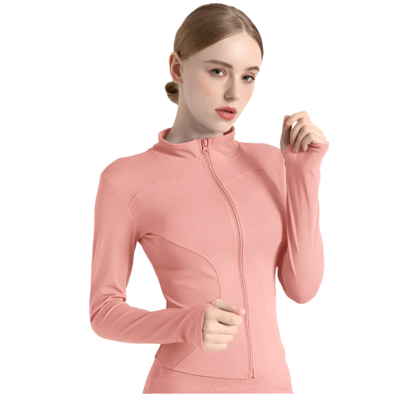 Slim Fit Long-Sleeve Fitness Coat