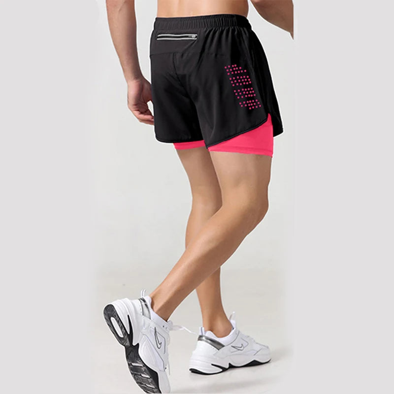 Men's 2-in-1 Quick-Dry Running Shorts