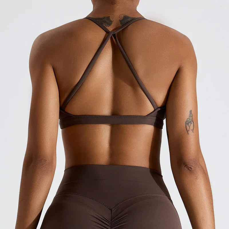 Cross-Back Gym Top for Women