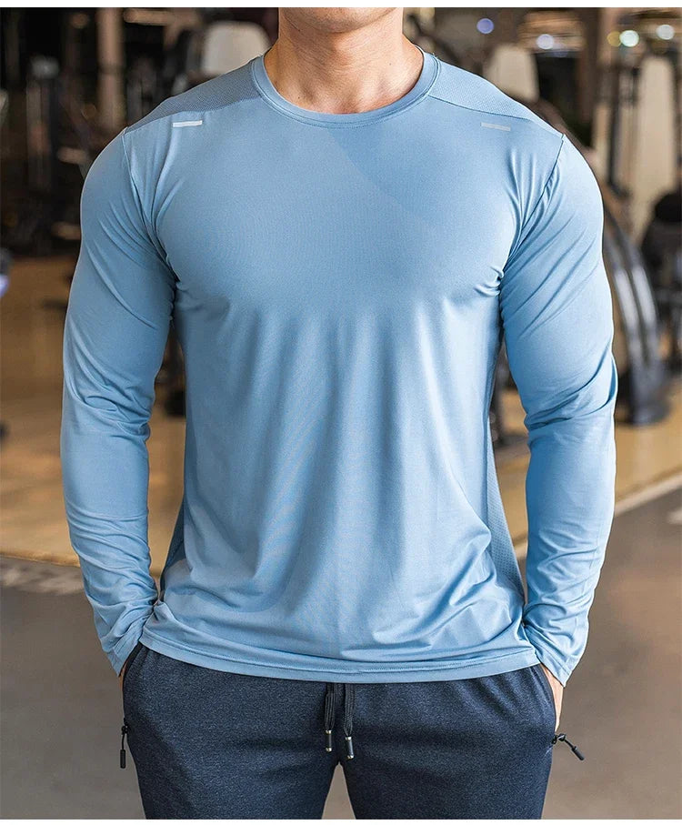 Men’s Quick-Dry Long-Sleeve Training Shirt