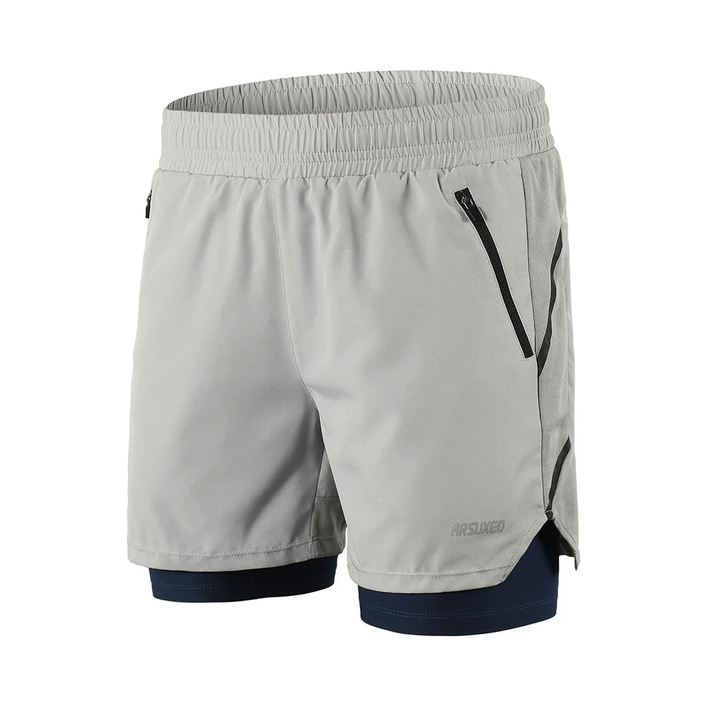 Men's 2-in-1 Running & Fitness Shorts