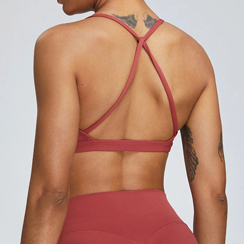 Cross-Back Gym Top for Women