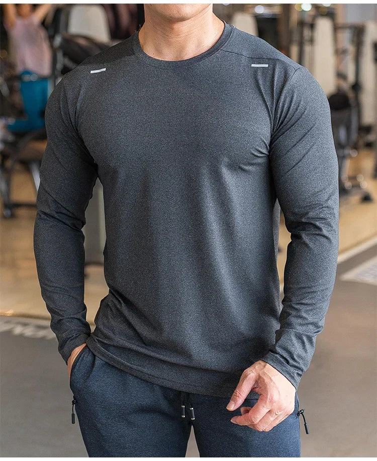 Men’s Quick-Dry Long-Sleeve Training Shirt