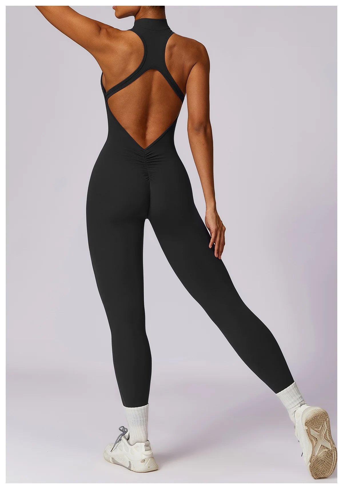 Women's V-Back Sports Jumpsuit