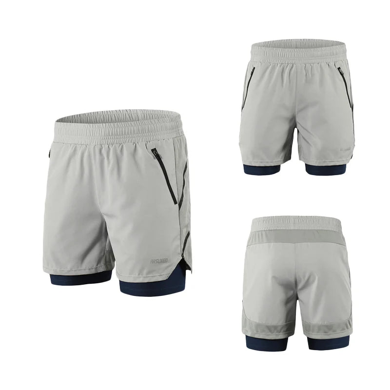 Men's 2-in-1 Running & Fitness Shorts