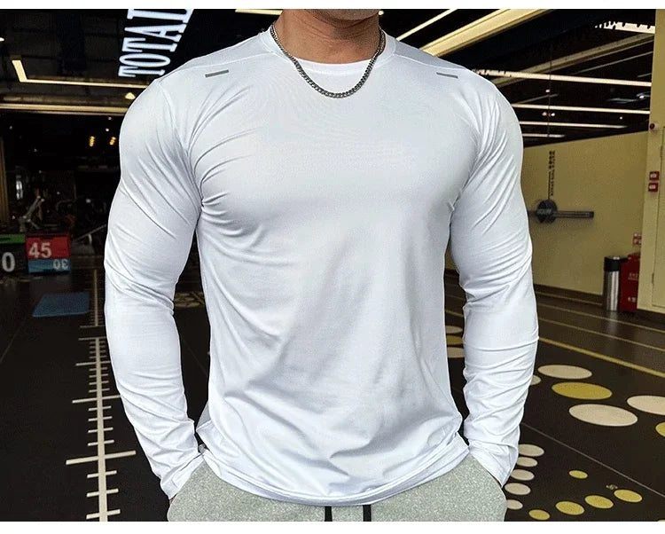 Men’s Quick-Dry Long-Sleeve Training Shirt