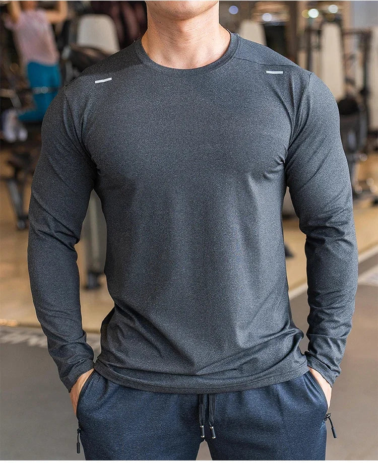 Men’s Quick-Dry Long-Sleeve Training Shirt